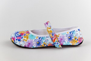 Ahinsa Ananda Floral Barfot Ballerinasko Dame Multicolor | WHO4245CH