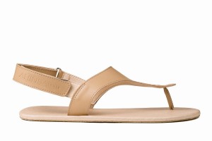 Ahinsa Simple Barfot Sandaler Dame Beige | UAU6460IO