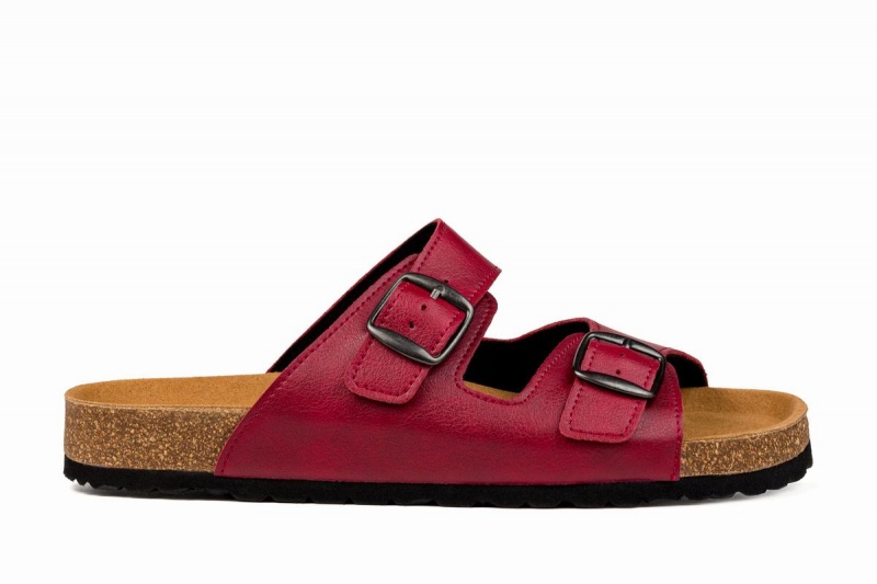 Ahinsa Barfot Sandaler Dame Burgunder | FLC2482NN