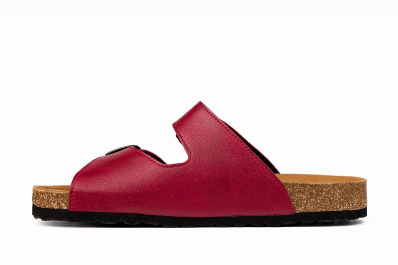 Ahinsa Barfot Sandaler Dame Burgunder | FLC2482NN