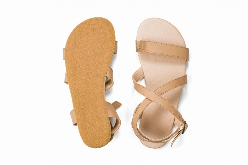 Ahinsa Hava Barfot Sandaler Dame Beige | EDS8824WD