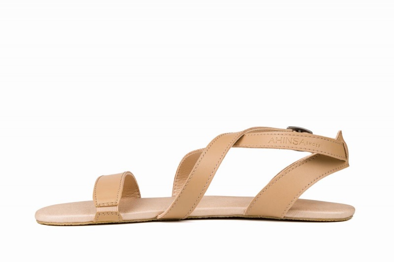 Ahinsa Hava Barfot Sandaler Dame Beige | EDS8824WD