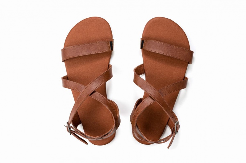 Ahinsa Hava Barfot Sandaler Dame Brune | UDX290WX