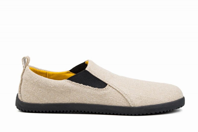 Ahinsa Hemp Barfot Slip On Sneakers Dame Beige | AEI7385YC