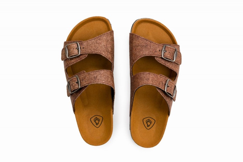 Ahinsa Malai Barfot Sandaler Dame Brune | FGC7649DL