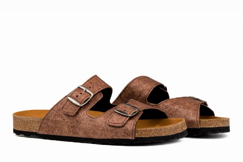 Ahinsa Malai Barfot Sandaler Dame Brune | FGC7649DL