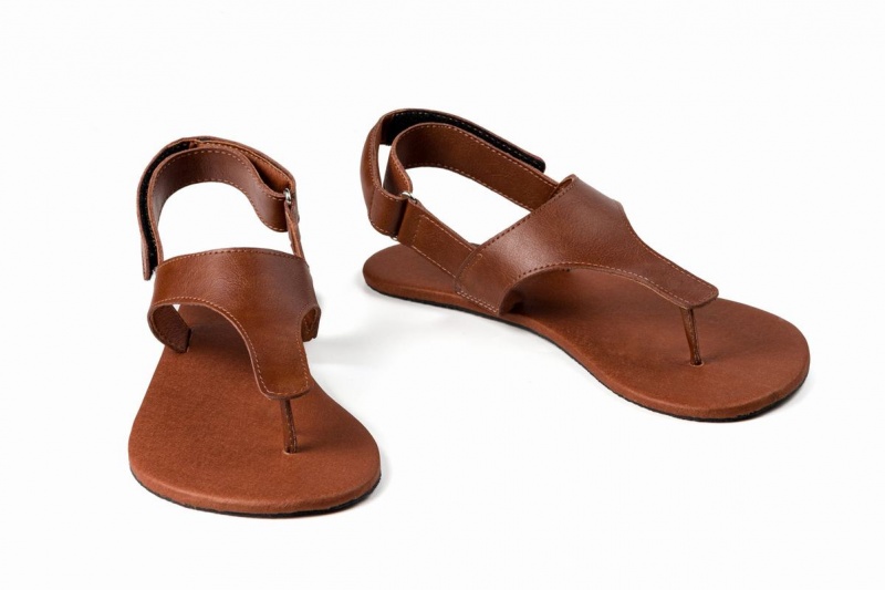 Ahinsa Simple Barfot Sandaler Herre Brune | ZHP2269PC