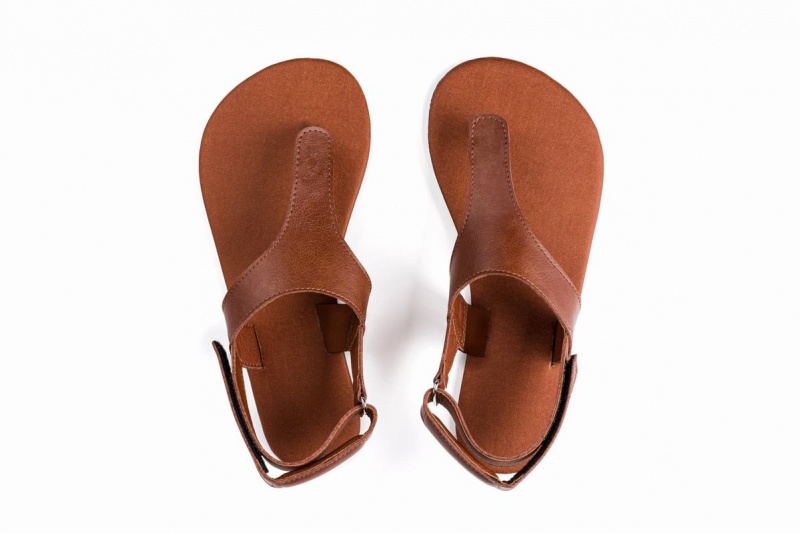 Ahinsa Simple Barfot Sandaler Herre Brune | ZHP2269PC