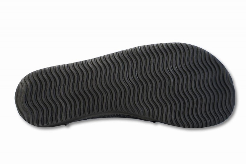 Ahinsa Veganske Lær Barfot Slip On Sneakers Herre Svarte | YHY7242ZB